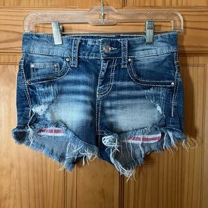 BKE Women's Distressed Denim Shorts Size 26
